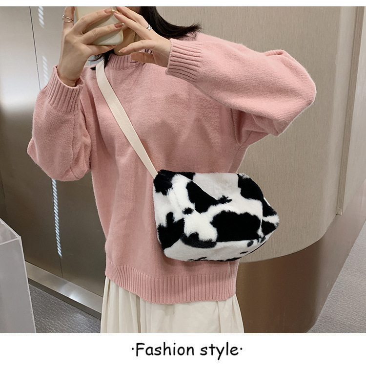 Title 9, Plush Messenger Bag Fashion Cute Small Plaid Pe...