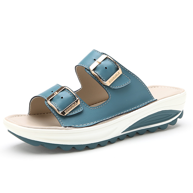 Title 7, Comfy platform summer spring sandals, designed ...