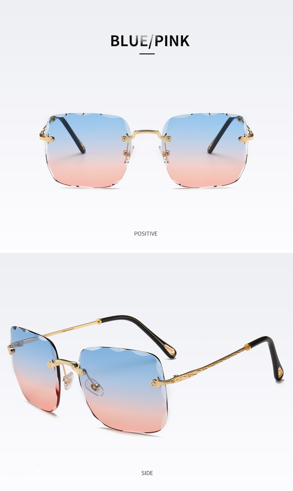 Title 8, Frameless square sunglasses