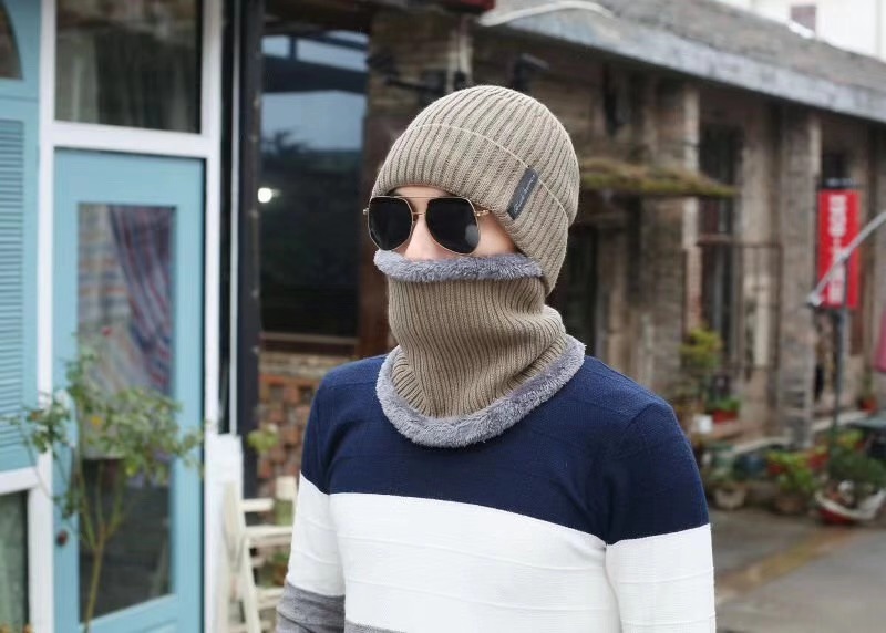 Title 8, Knitted wool cap for warmth and comfort. A styl...