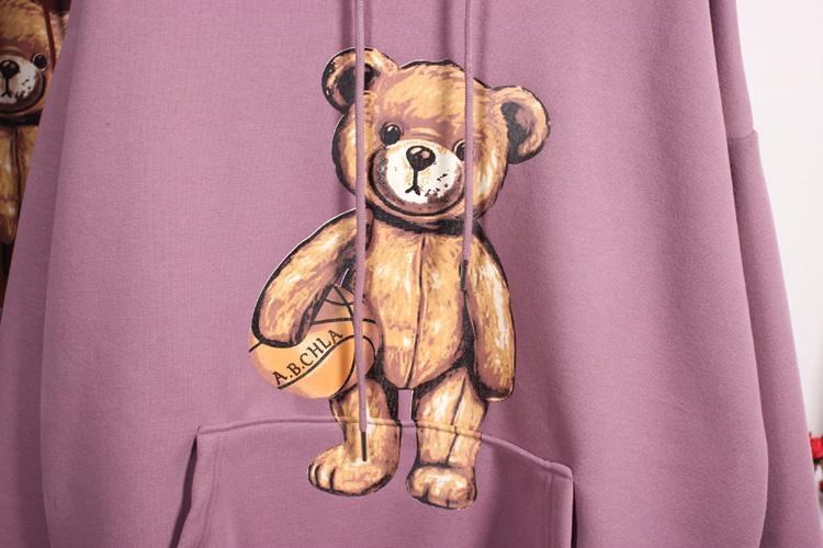 Title 11, Thickened Cartoon Bear Pullover Ladies Sweater