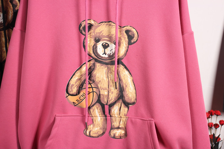 Title 16, Thickened Cartoon Bear Pullover Ladies Sweater