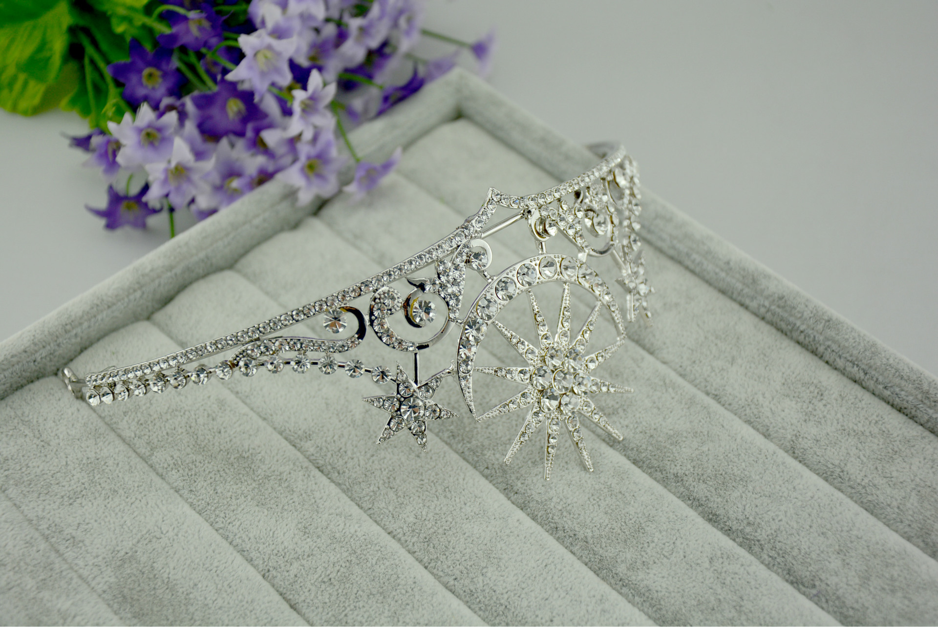 Title 4, Bridal Rhinestone Crown Headdress