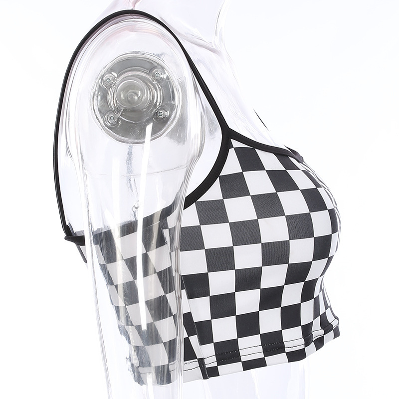 Title 2, Black and white check camisole