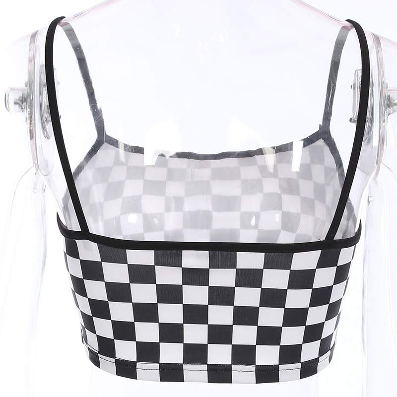 Title 5, Black and white check camisole