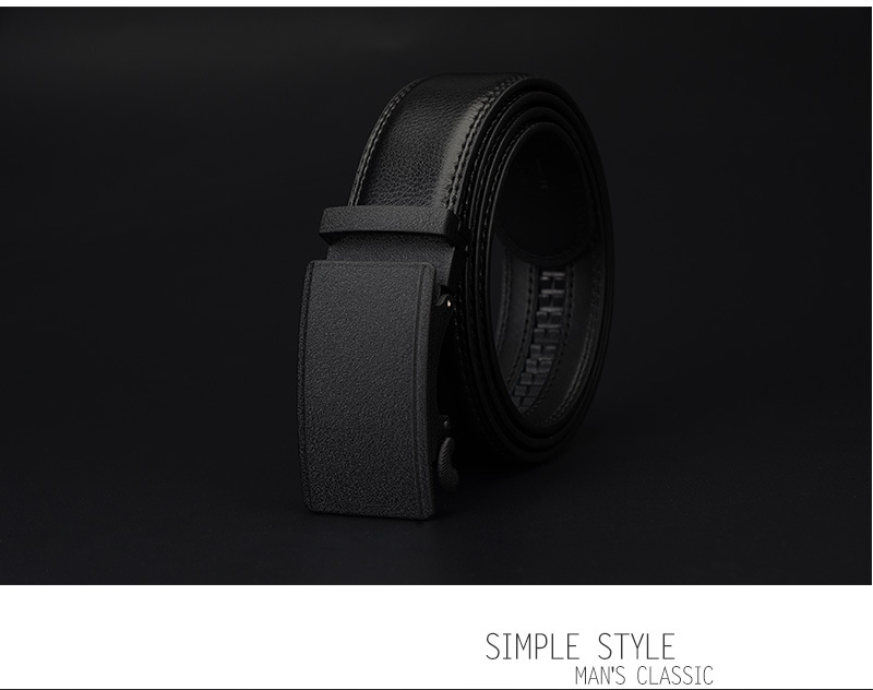 Title 15, Ceinture en cuir pour homme avec boucle automat...