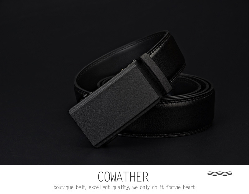 Title 16, Ceinture en cuir pour homme avec boucle automat...