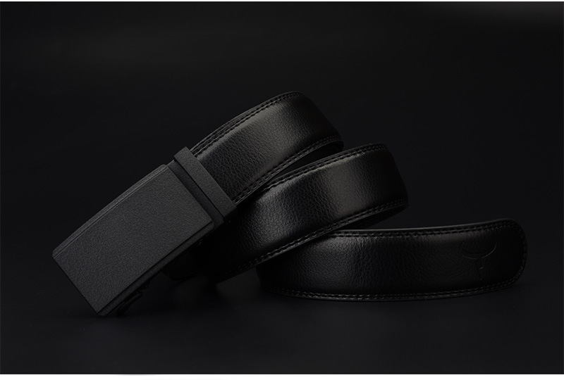 Title 18, Ceinture en cuir pour homme avec boucle automat...