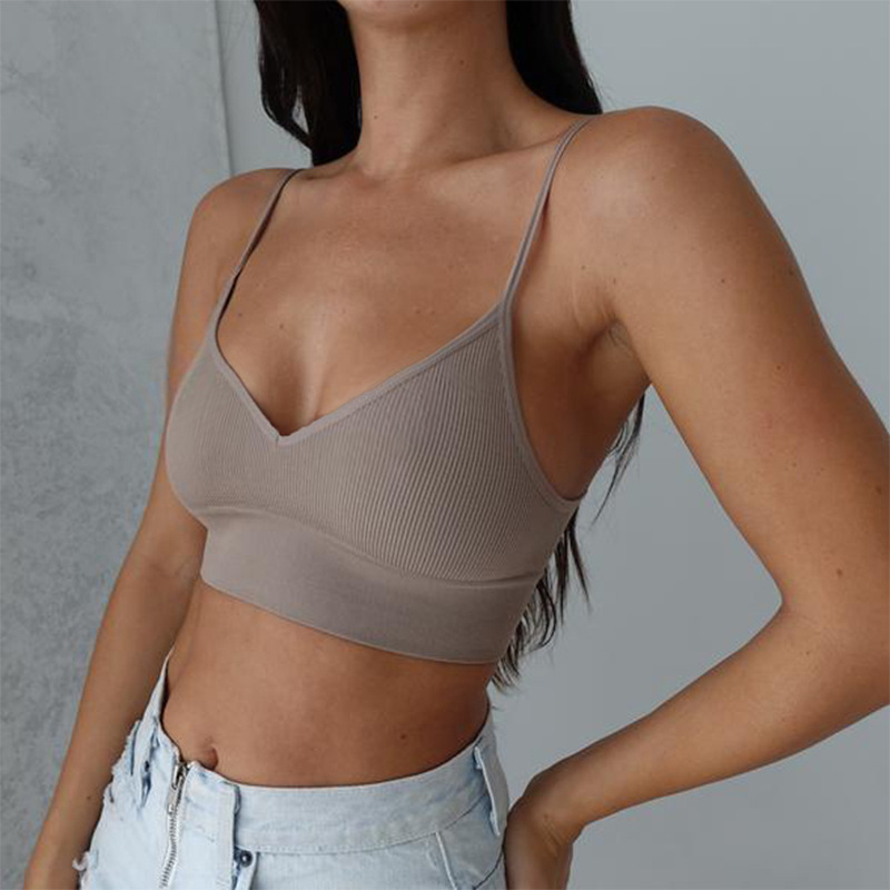 Title 6, Solid color sexy navel camisole