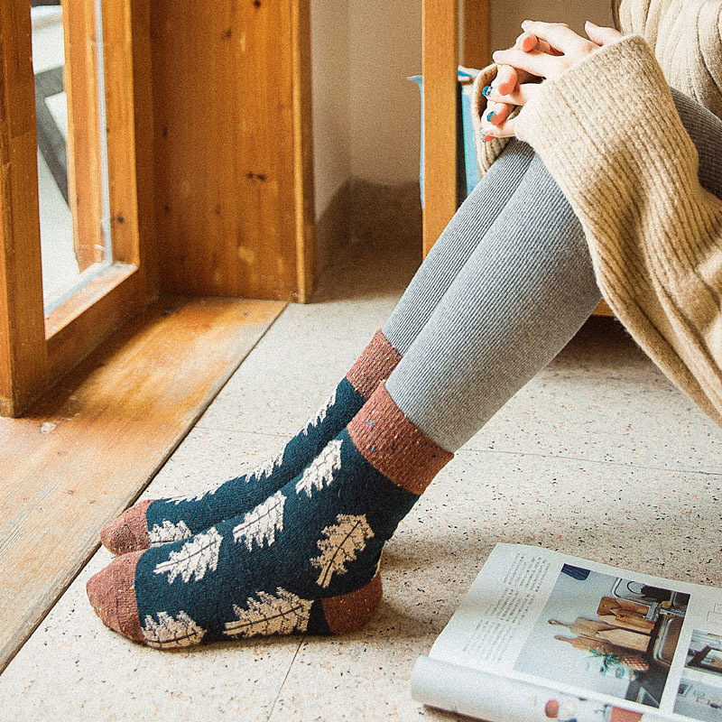 Title 16, Chaussettes de Noël en laine, chaudes et confor...