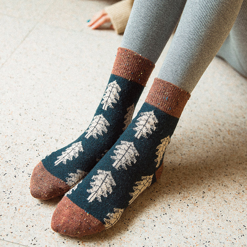 Title 19, Chaussettes de Noël en laine, chaudes et confor...