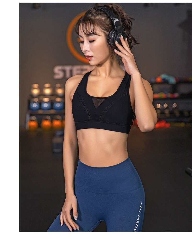 Title 4, Gathered shaped fitness bra underwear for optim...