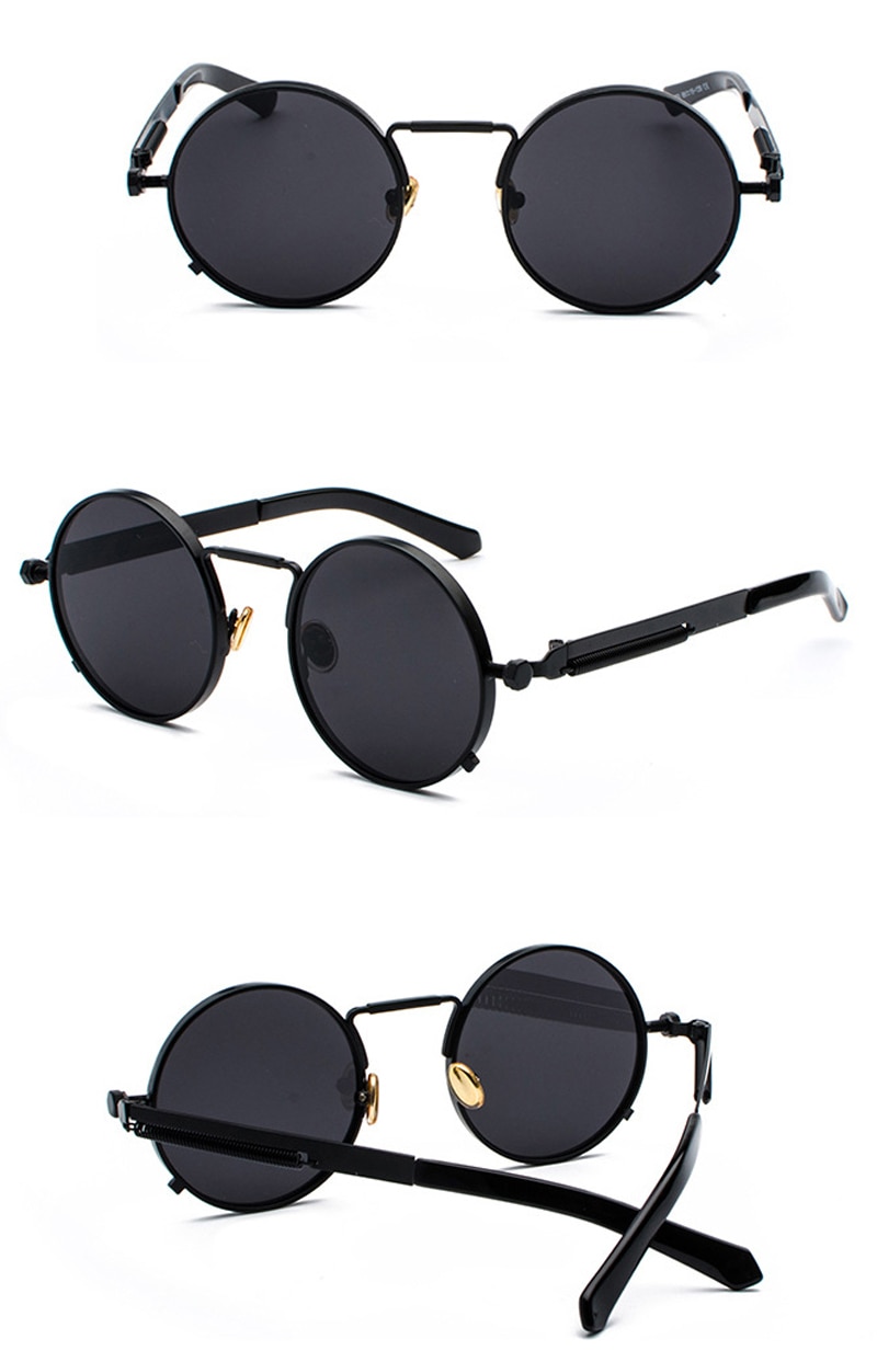 Title 3, Punk style metal legs reflective sunglasses