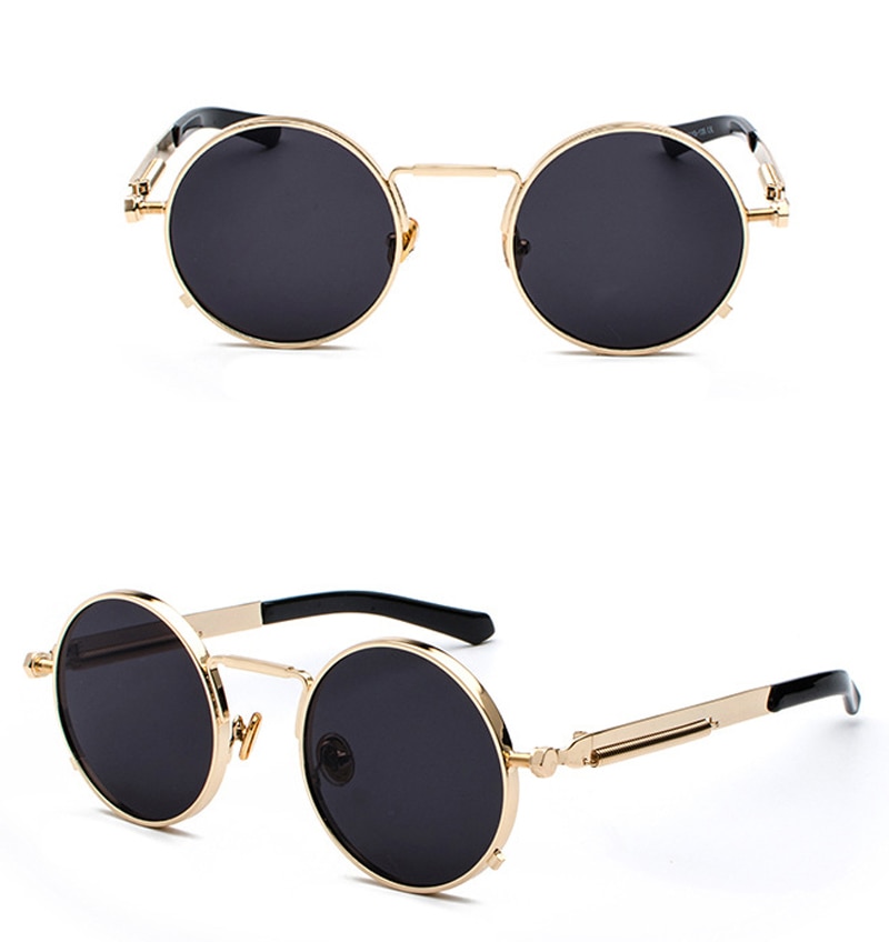 Title 4, Punk style metal legs reflective sunglasses