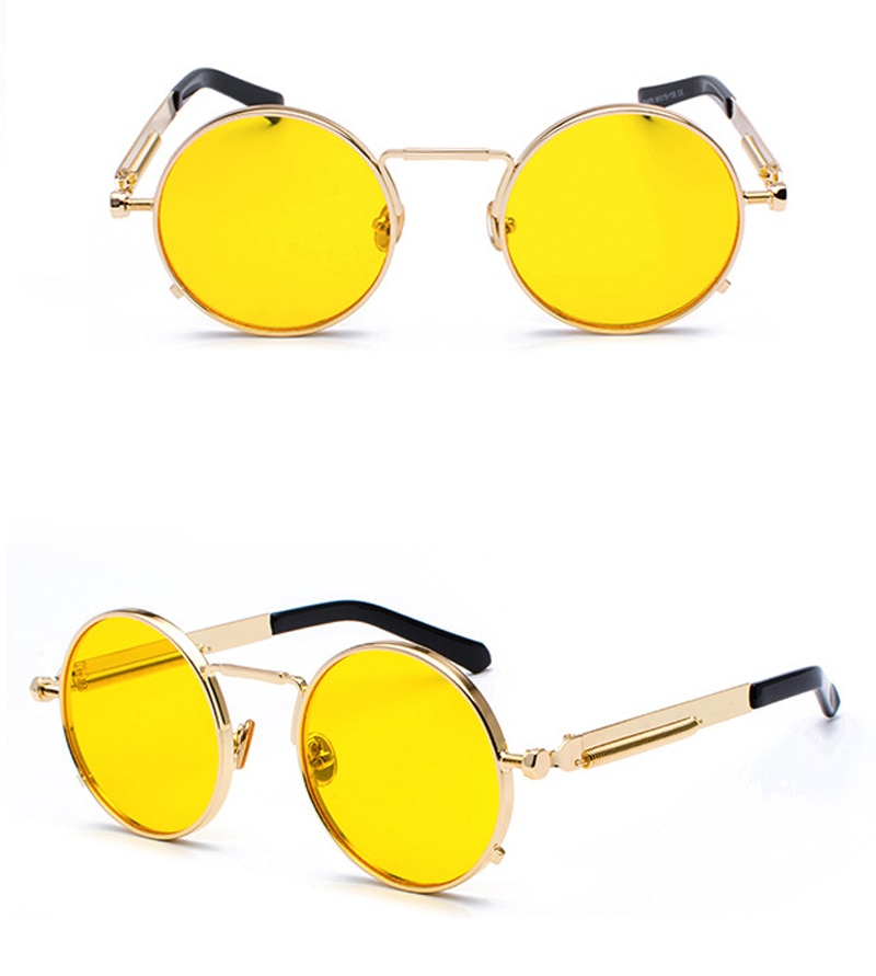 Title 9, Punk style metal legs reflective sunglasses