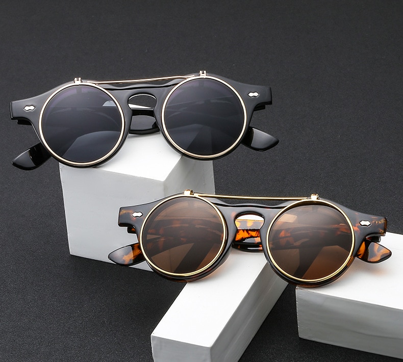 Title 7, Classic retro flip sunglasses