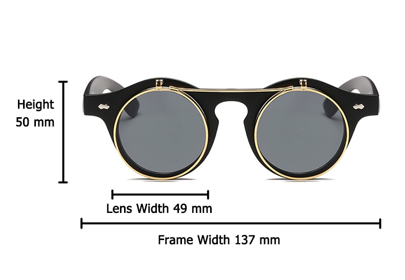 Title 8, Classic retro flip sunglasses