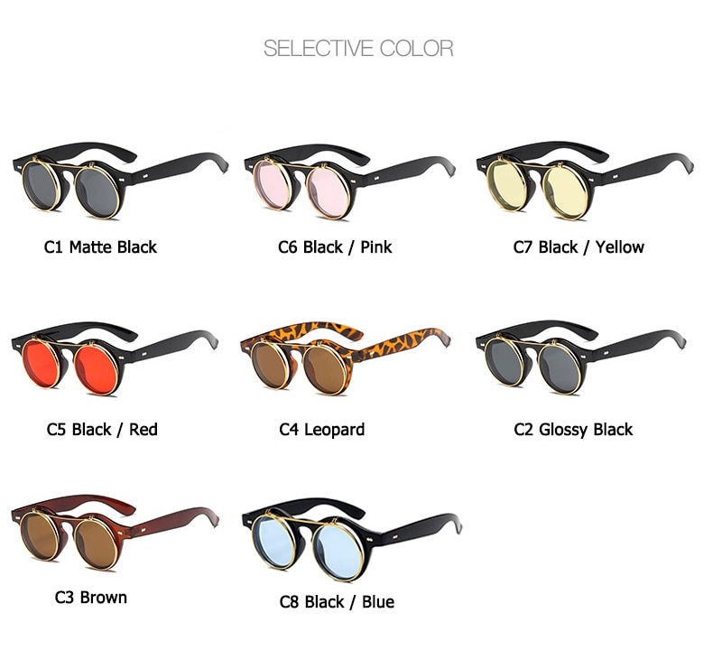 Title 9, Classic retro flip sunglasses