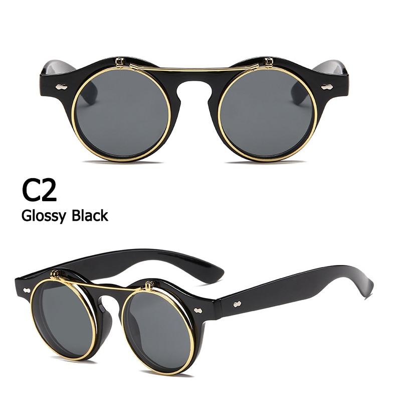 Title 11, Classic retro flip sunglasses