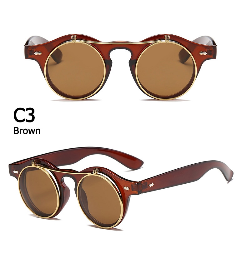 Title 12, Classic retro flip sunglasses