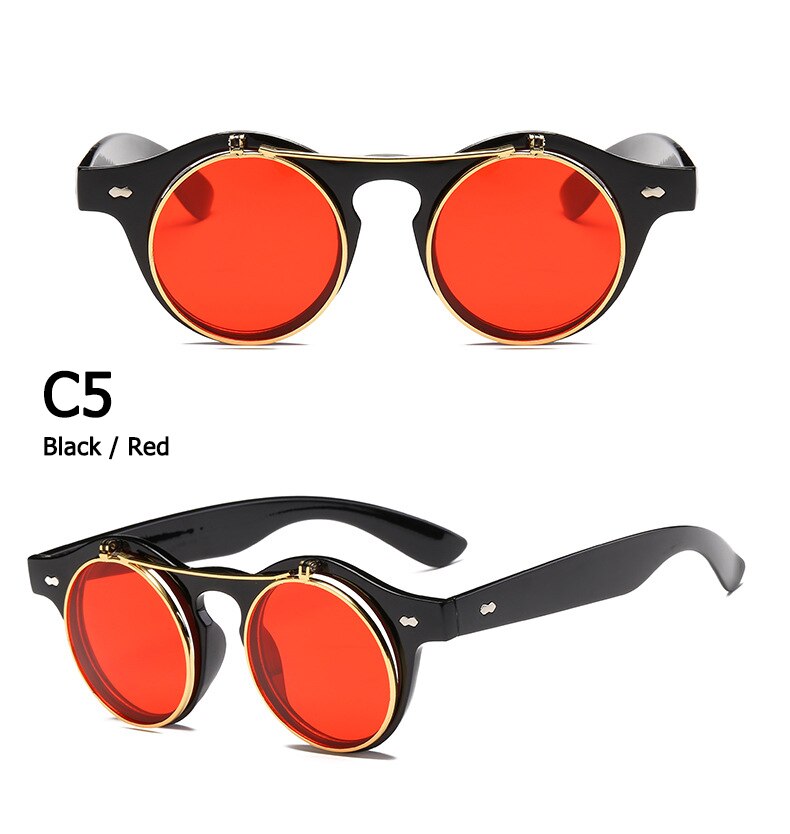 Title 14, Classic retro flip sunglasses