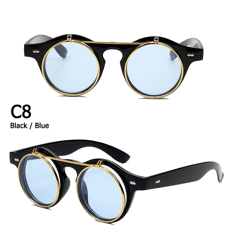 Title 17, Classic retro flip sunglasses