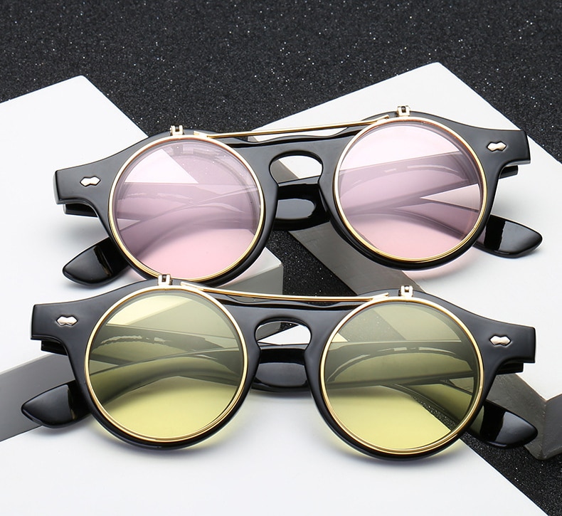 Title 18, Classic retro flip sunglasses