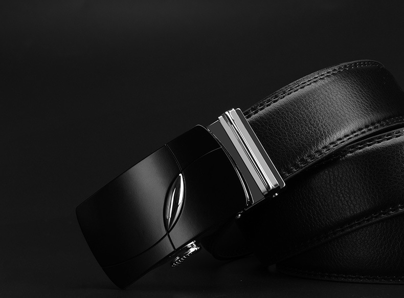 Title 7, Fashion business belt with automatic buckle off...