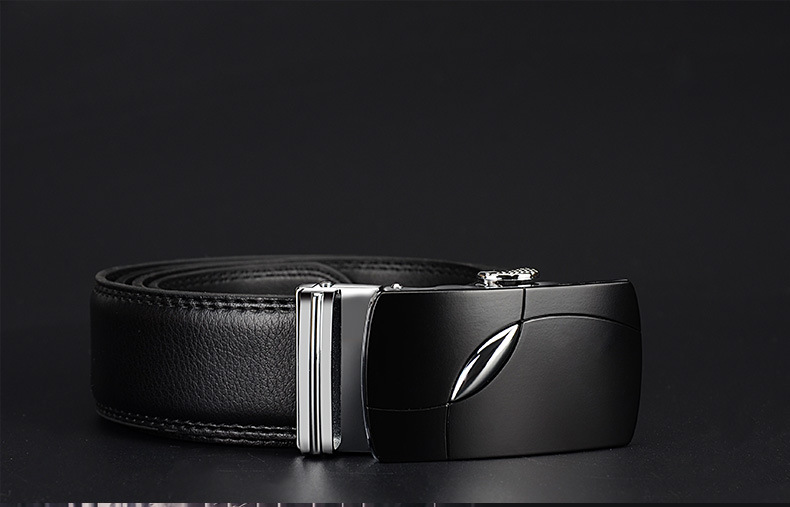 Title 11, Fashion business belt with automatic buckle off...