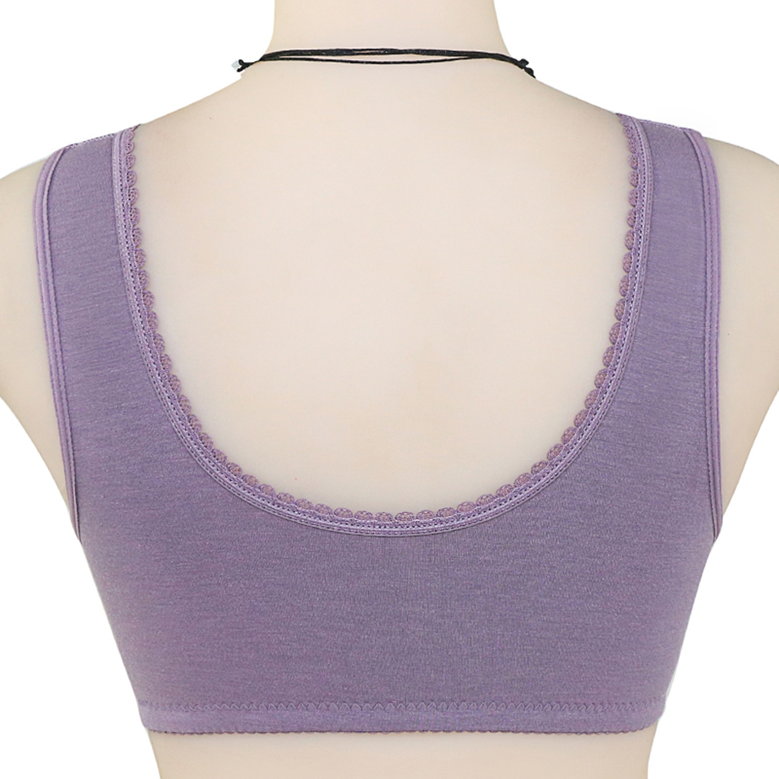 Title 15, Cotton front button bra without steel ring beau...