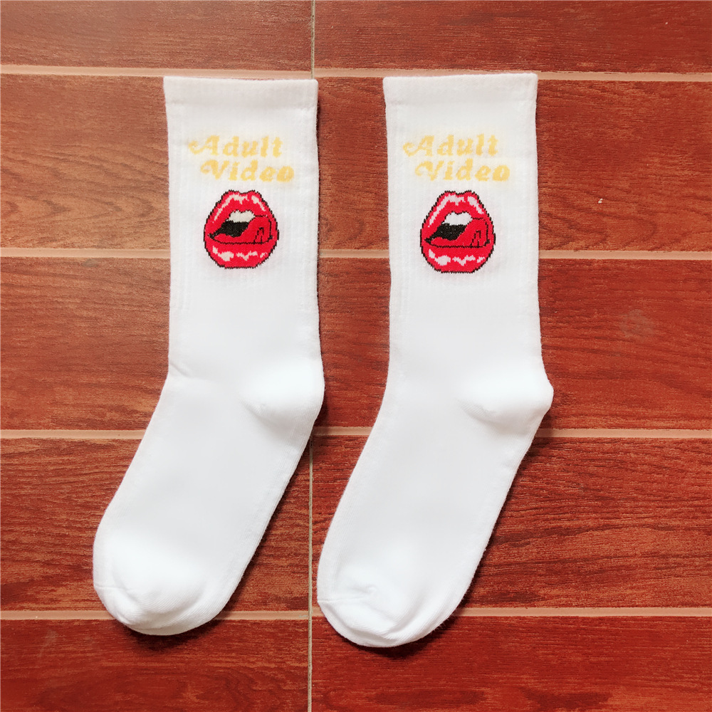 Title 4, Trendy INS hip hop long socks for couples. Euro...