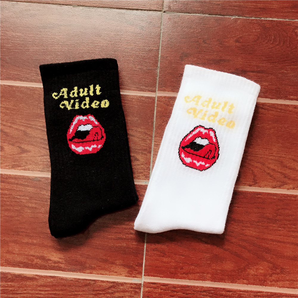 Title 7, Trendy INS hip hop long socks for couples. Euro...