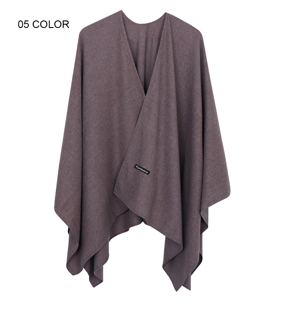 Title 13, Cashmere cloak shawl with slit, wrap shawl. Lux...