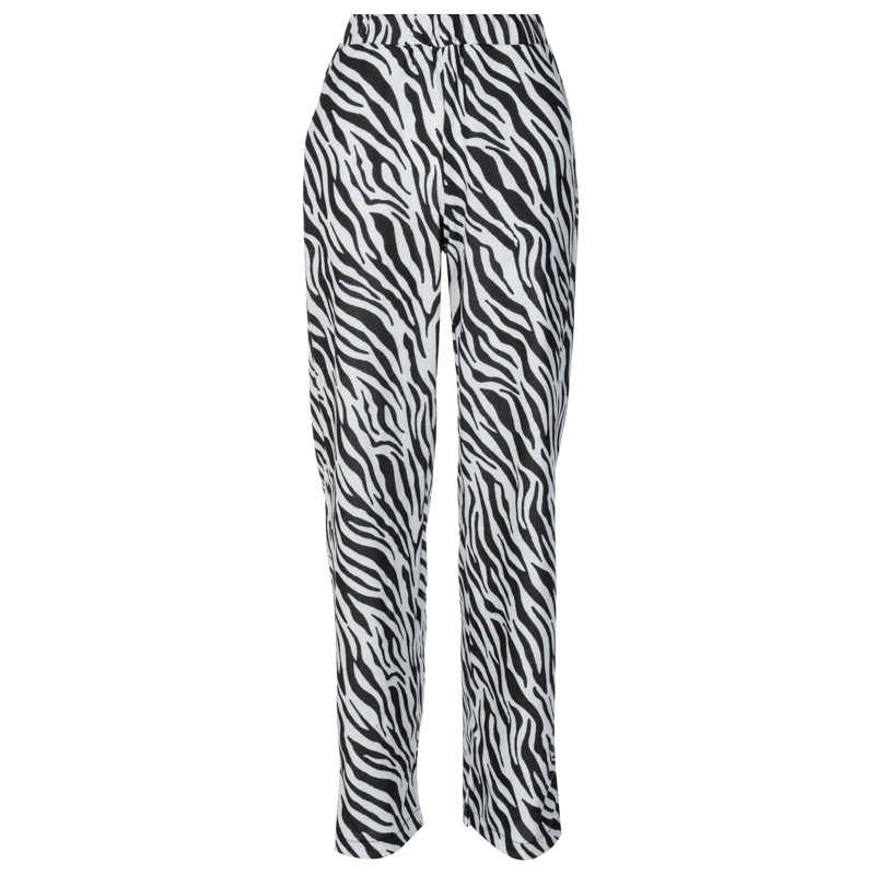 Title 16, New Style Zebra Print Fashion Wide-Leg Pants