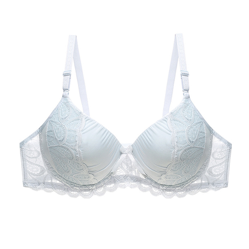 Title 6, Sexy solid color gathered lace bra offers ultim...