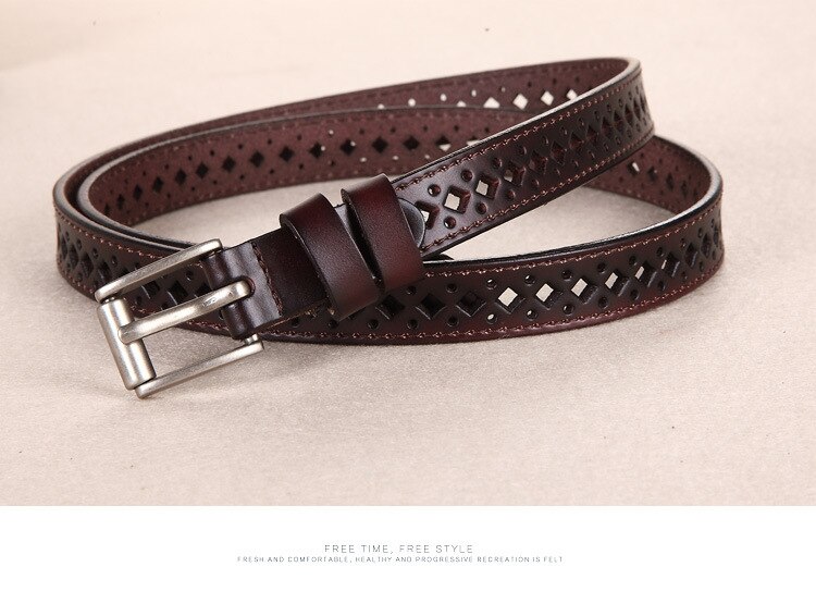 Title 9, COWATHER good woman cow leather belt buckle belt