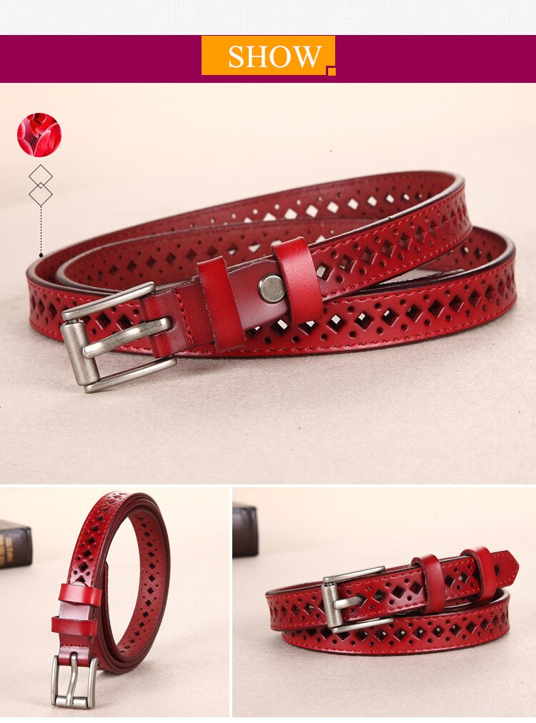 Title 14, COWATHER good woman cow leather belt buckle belt