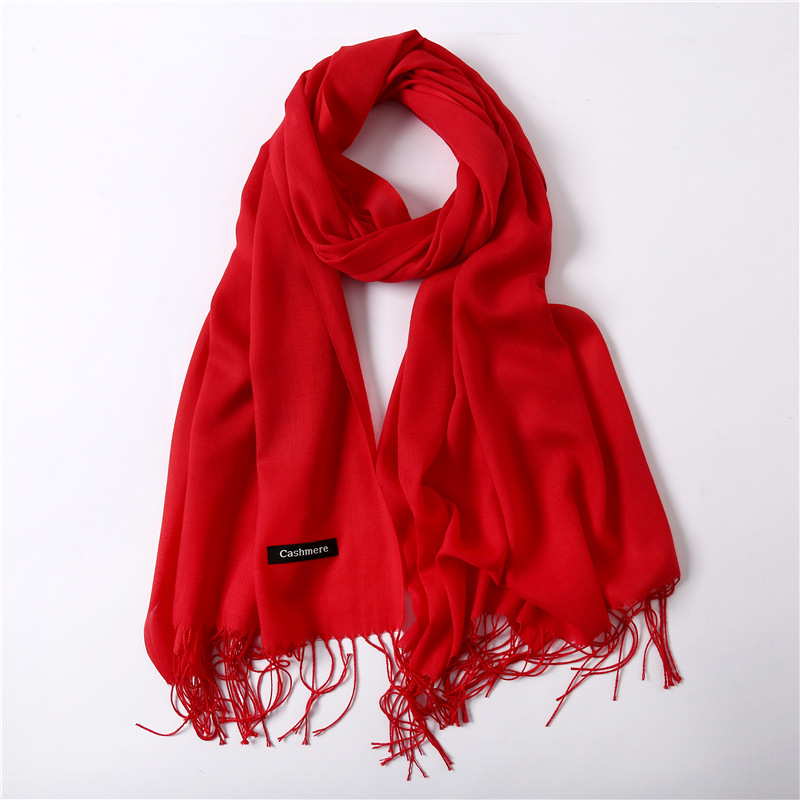 Title 10, Solid Color Cashmere Scarf