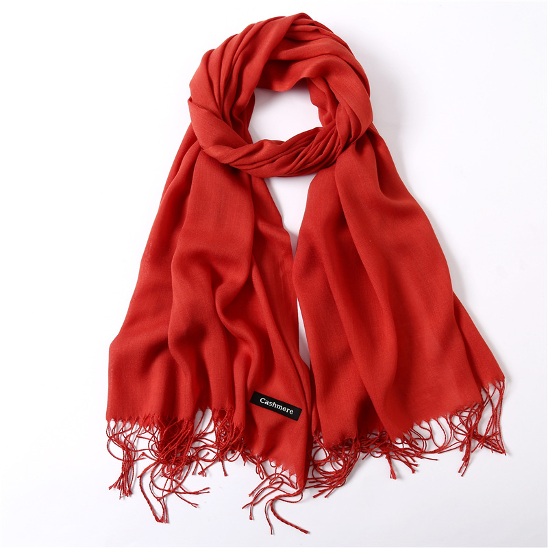 Title 20, Solid Color Cashmere Scarf