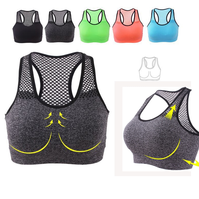 Title 2, Mesh sports female yoga running quick-drying ve...