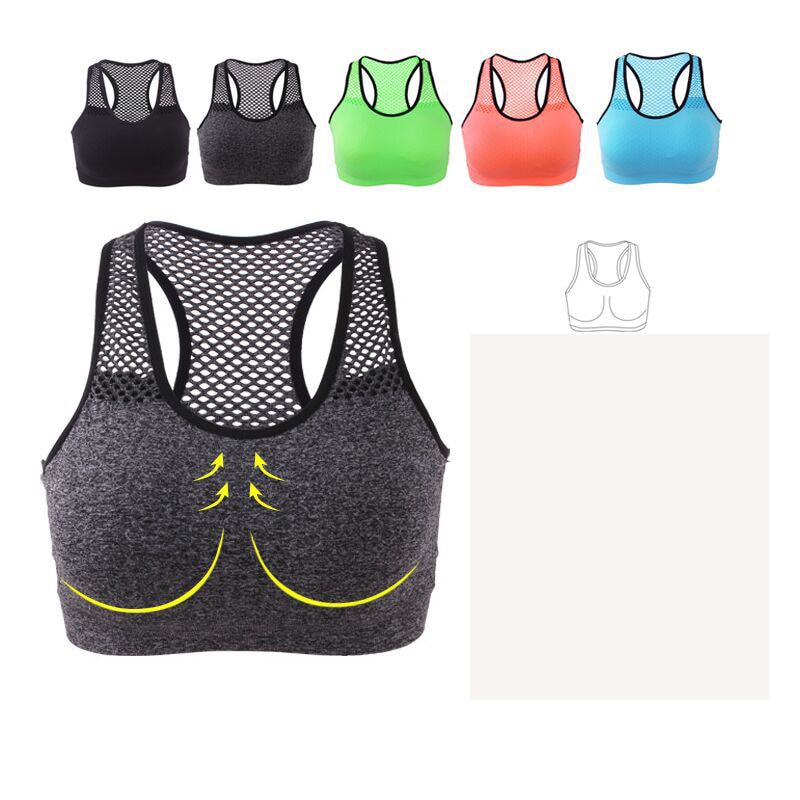 Title 11, Mesh sports female yoga running quick-drying ve...