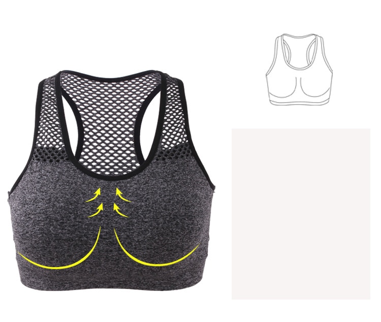 Title 14, Mesh sports female yoga running quick-drying ve...