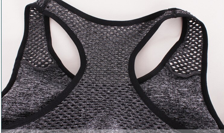 Title 17, Mesh sports female yoga running quick-drying ve...