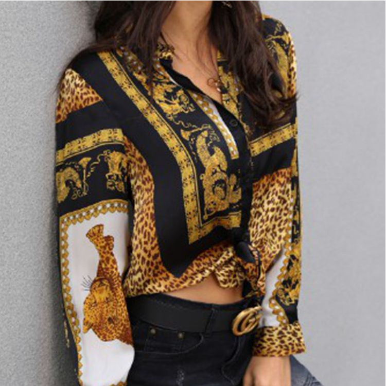 Title 2, Leopard shirt for women, adding a touch of wild...