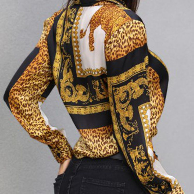 Title 4, Leopard shirt for women, adding a touch of wild...