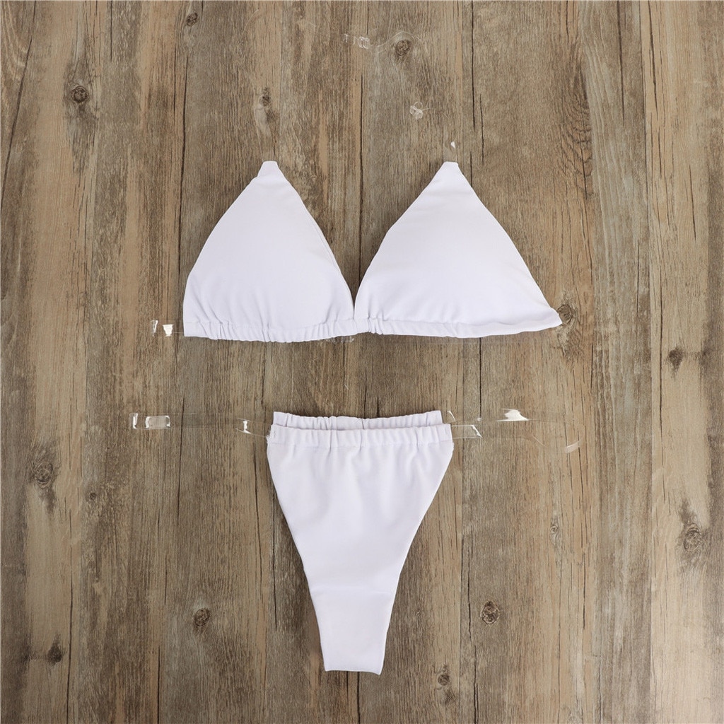 Title 27, Maillot de bain bikini femme avec bretelles tra...