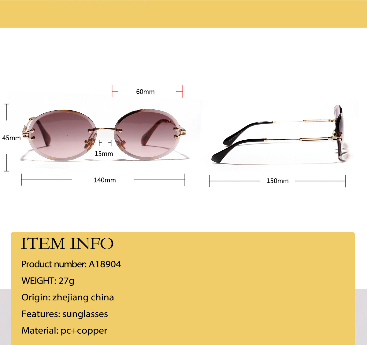 Title 4, Retro oval sunglasses