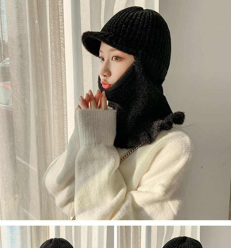 Title 4, Velvet chenille warm knitted hat