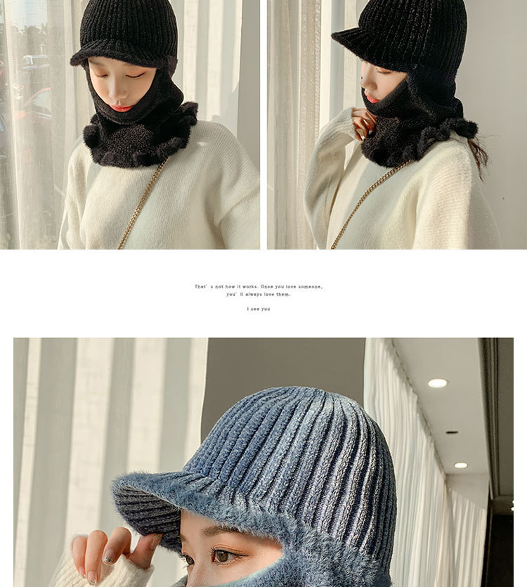 Title 5, Velvet chenille warm knitted hat