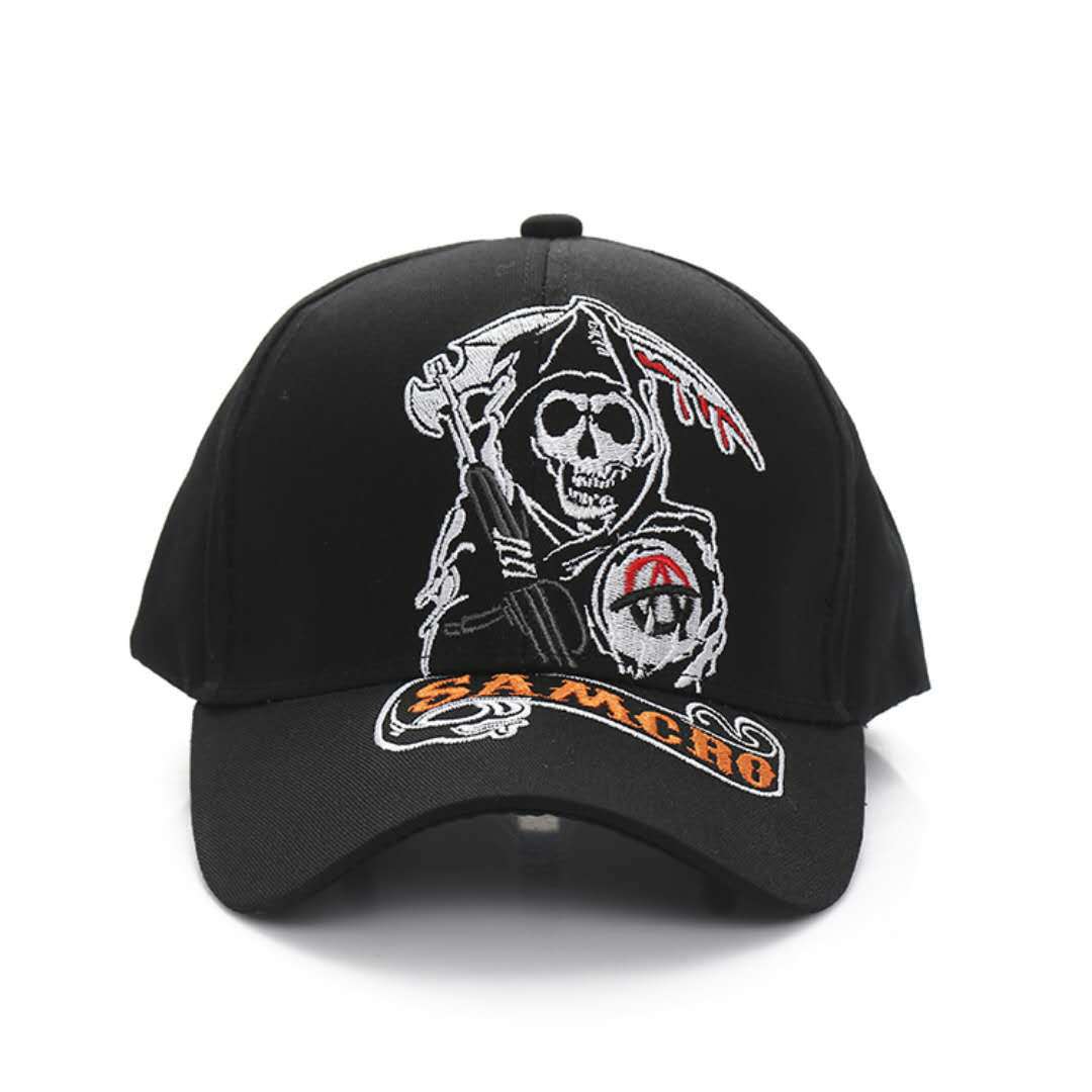 Title 1, Visor Skull Embroidered Baseball Cap for Bold S...